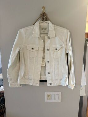 Lucky Brand White Denim Jean Jacket